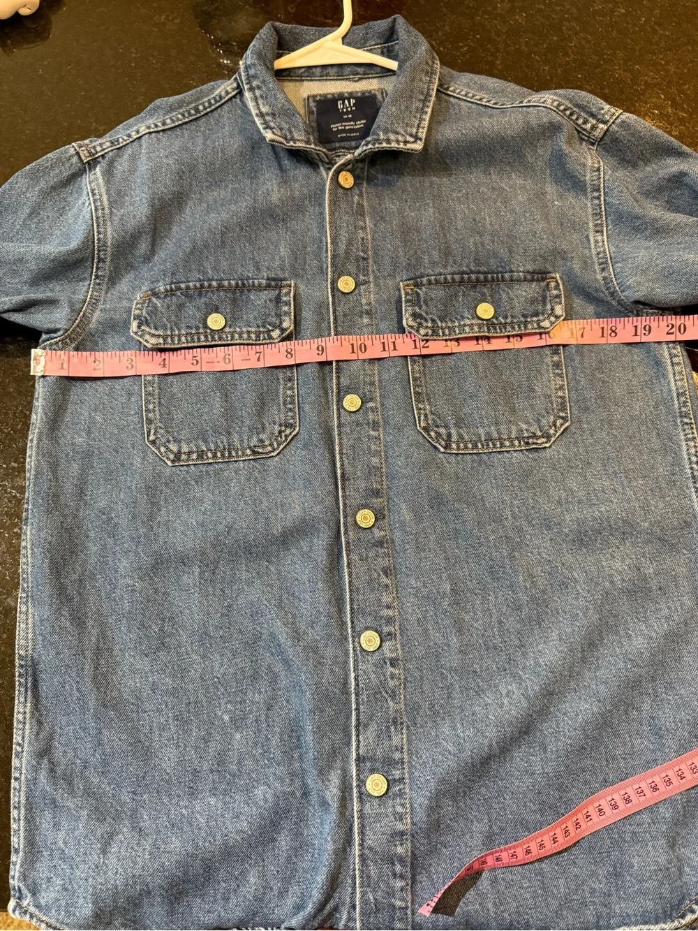 GAP Blue Denim Overshirt / Shacket - Light & Medium Blue